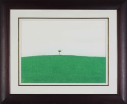 Pieter van der Westhuizen; Green Landscape with Tree
