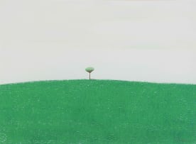 Pieter van der Westhuizen; Green Landscape with Tree