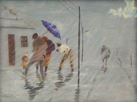 John Koenakeefe Mohl; Caught in Storm, near the Door