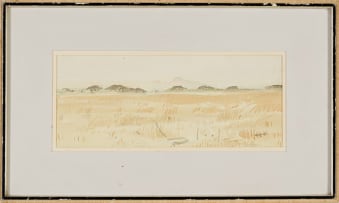 Walter Westbrook; Landscape with Distant Mountains