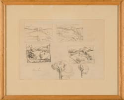 Maggie Laubser; Landscape Studies, sketch