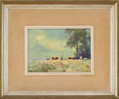 Christopher Tugwell; Landscape with Cattle and Cowherd