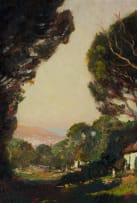 Edward Roworth; Cape Landscape with Trees and Figures