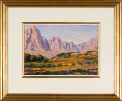 Edward Roworth; Cape Landscape with Mountains