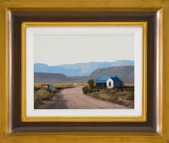 Peter Bonney; Road, Cottage and Distant Mountains