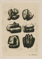 Henry Moore; Six Stone Figures