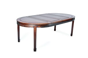 Chinese rosewood nine-piece dining suite, 20th century