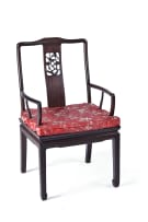 Chinese rosewood nine-piece dining suite, 20th century