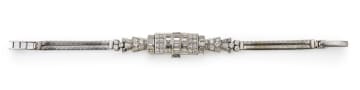 Womens Art Deco diamond cocktail wristwatch, 1930s