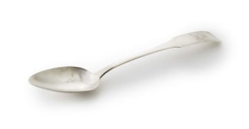 An George III Irish silver ladle, Arthur Murphy, Dublin, 1805