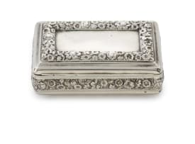A George III silver box, John Shaw, Birmingham, 1818