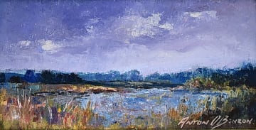 Anton Benzon; River Landscape