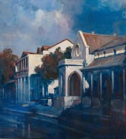 Errol Boyley; Street Scene at Dusk