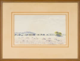 Herbert Diener; Extensive Landscape with Hill in the Distance