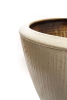 Digby Hoets; Large floor vase with combed slip