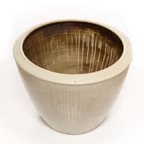 Digby Hoets; Large floor vase with combed slip