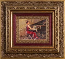 Adriaan Boshoff; Piano Player in Red Dress