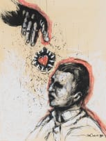 Christiaan Diedericks; Untitled (Figure, Hand and Heart II)
