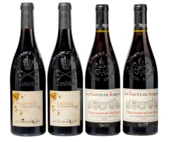Rhône Collection; Le Clos du Caillou and Brotte; 2012,2018; 4 (2 x 2); 750ml