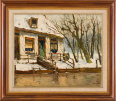 Jan Harm Weijns; Winter om Rotterdam (Winter in Rotterdam)