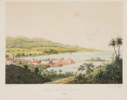 Baerentzen & Co; A Set of Six Lithographs Illustrating the Danish West Indies, six