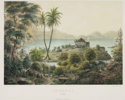 Baerentzen & Co; A Set of Six Lithographs Illustrating the Danish West Indies, six