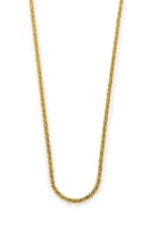 Twisted rope-chain necklace