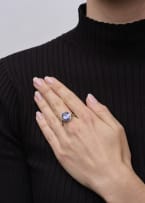 Tanzanite and diamond ring
