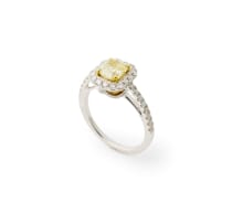 Yellow diamond ring