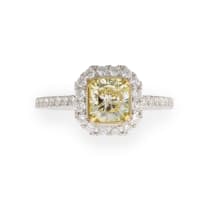Yellow diamond ring