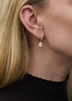 Yellow diamond drop earrings
