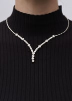 Diamond choker necklace