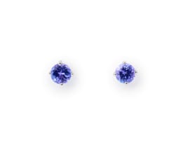 Tanzanite studs