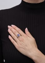 Tanzanite and diamond ring