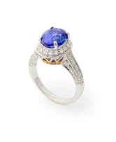 Tanzanite and diamond ring