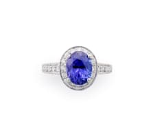 Tanzanite and diamond ring