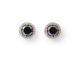 Black diamond earrings