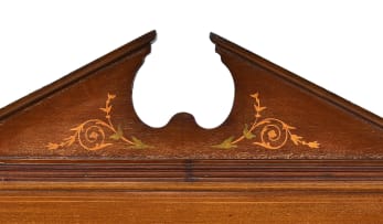 Georgian style mahogany and inlaid display cabinet, 19th century