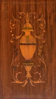 Georgian style mahogany and inlaid display cabinet, 19th century