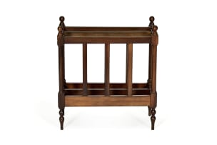 Victorian mahogany Canterbury, 19th century