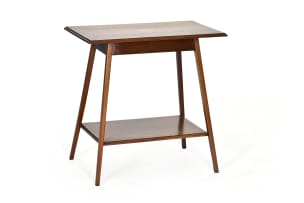 Edwardian mahogany and inlaid occassional table, 20th century