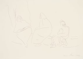 Irma Stern; Three Seated Women