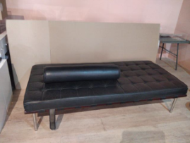Ludwig Mies van der Rohe; 'Barcelona Daybed' after a design by Ludwig Mies van der Rohe