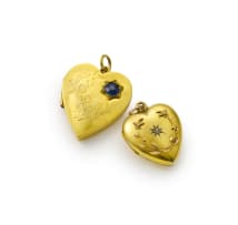 Two heart lockets