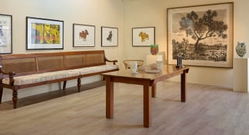 African rosewood six-seater dining table, South Africa