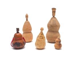 Unrecorded artist, Tsonga-Shangaan; Nhunguvani (Medicine Containers), five