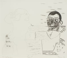 Robert Hodgins; Paul P, from Three Pauls and a Vince - A Suite of Four Etchings