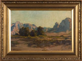 Edward Roworth; Landscape with Mountains in the Distance