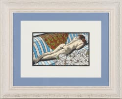 Theo Paul Vorster; Nude on Couch