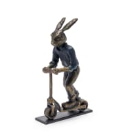 Carol Cauldwell; Rabbit on a Scooter